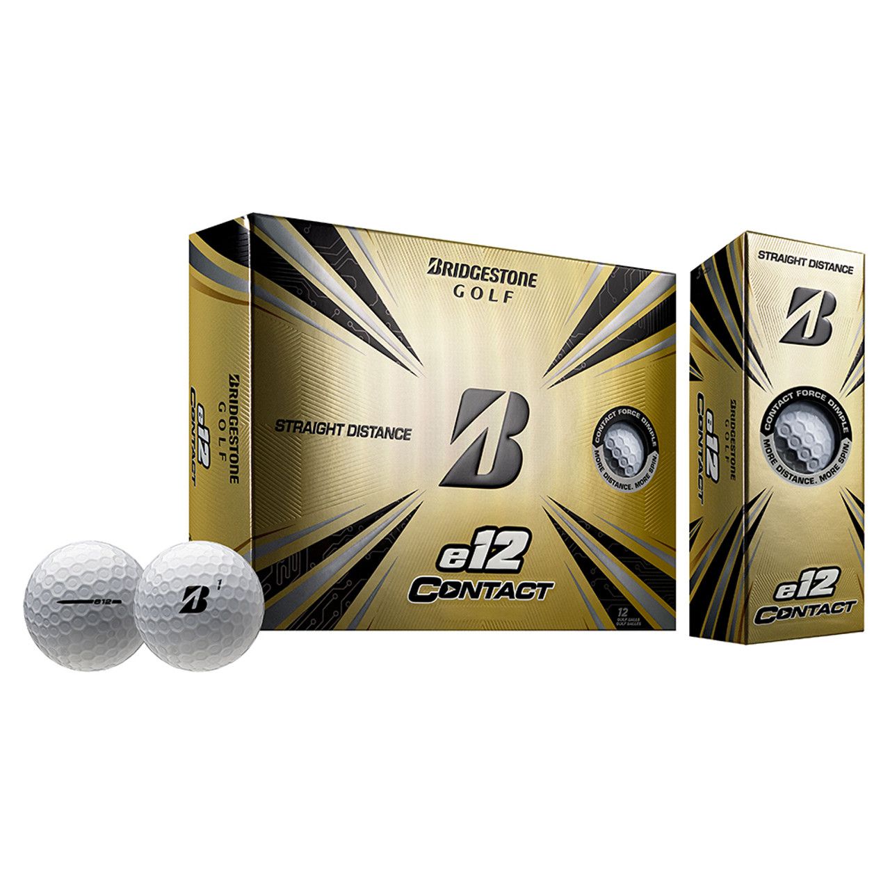 

Bridgestone e12 Contact Golf Balls White - Prior Generation