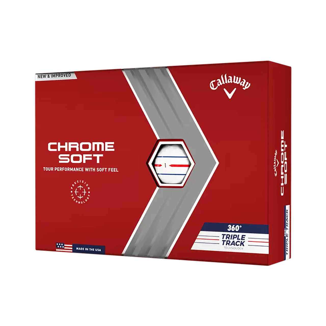 

Callaway Chrome Soft 360 Triple Track Golf Balls 3 Dozen Deal, White
