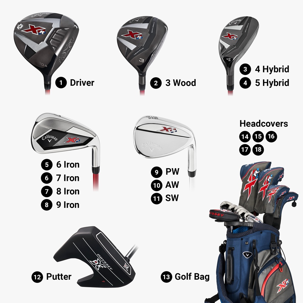 Callaway XR 13 Piece Complete Set - 2024 | Great Golf Deals.com
