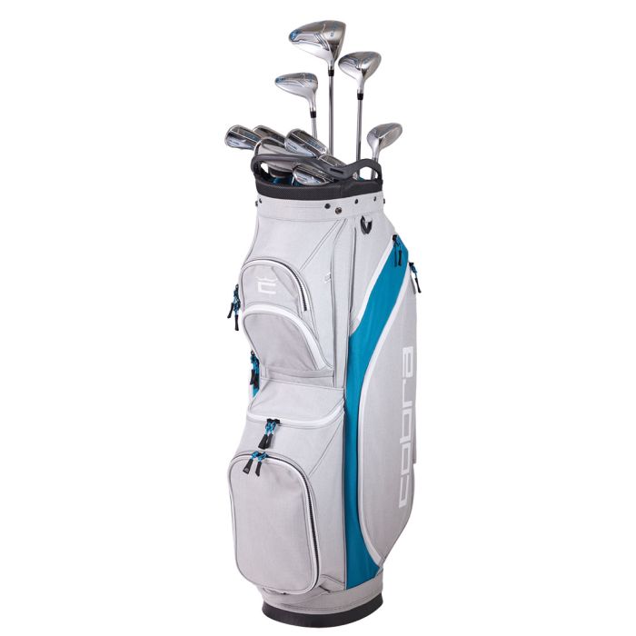 

Cobra Women's Fly-XL2 Cart Bag Complete Set - 2025, Silver/blue;black/lilac