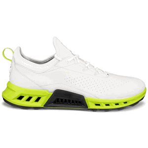 Ecco Mens Biom C4 Golf Shoes - White / Lime Punch