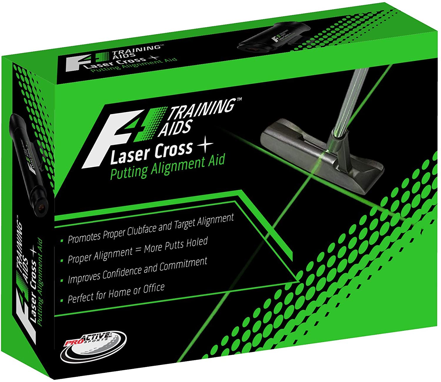 

ProActive Sports F4 Laser Cross Golf Putting Alignment Training Aid