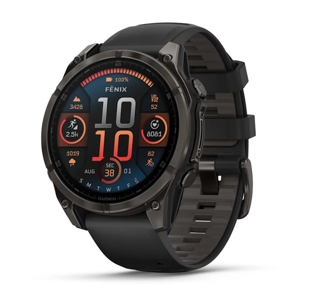 

Garmin fenix 8 47mm AMOLED Shapphire Carbon Grey, Gray dlc ti/pebble gray band