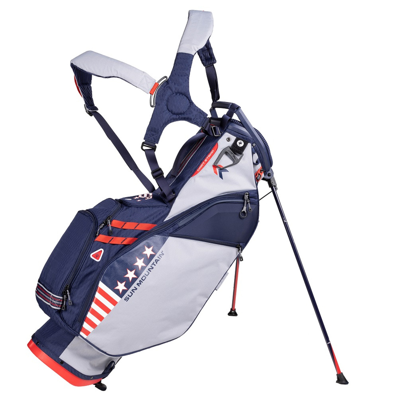 

Sun Mountain 4.5 LS 14-Way Stand Bag - 2024, Patriot;navy/river;port/rushred