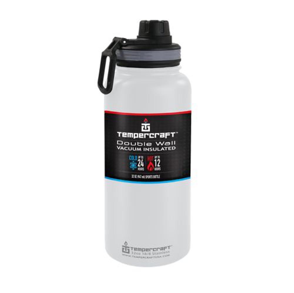 

Tempercraft 32 oz Sports Bottle, Black;blue;red;green;white