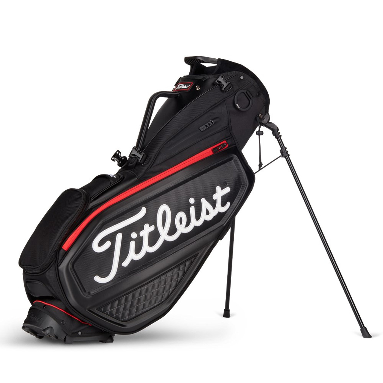 

Titleist Premium Stand Bag - Previous Generation, Black/black/red