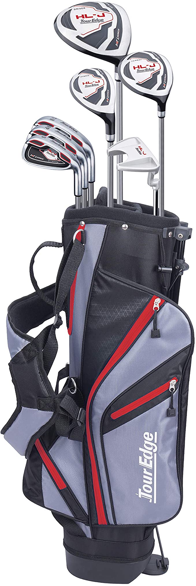 

Tour Edge HL-J Junior Red Set with Stand Bag (Ages 9 to 12)