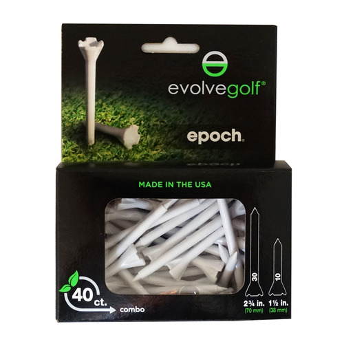 

Evolve Golf Epoch Tees 40 Count Combo