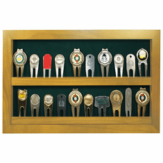 20 Golf Divot Tool Display - Oak