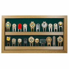 20 Golf Divot Tool Display - Oak