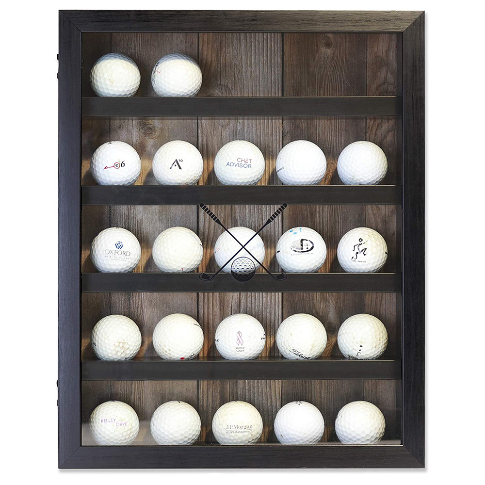 25 Golf Ball Shadow Box Display Case