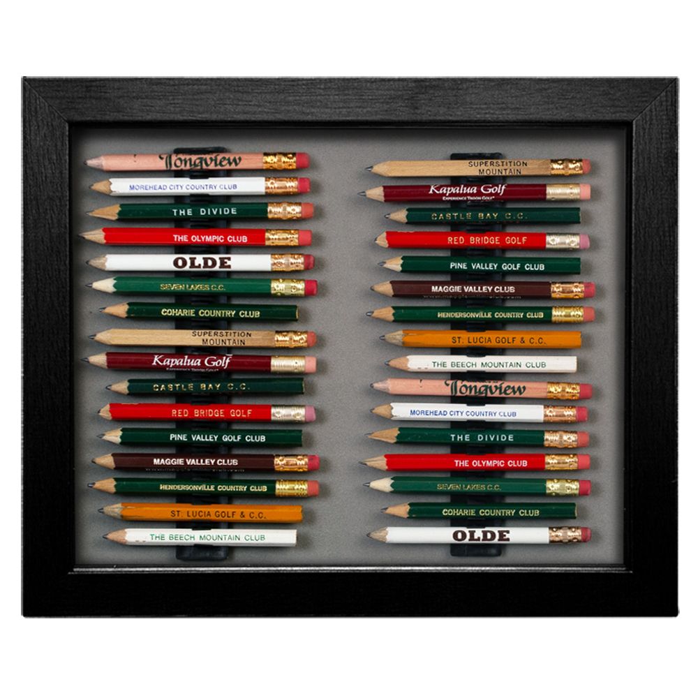 32 Golf Pencil Display Case Black/Gray