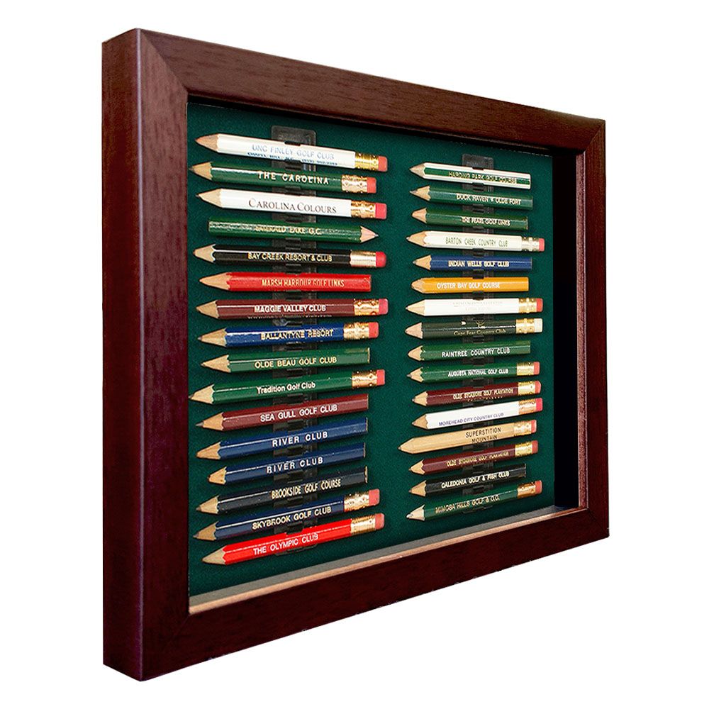 32 Golf Pencil Display Case Cherry
