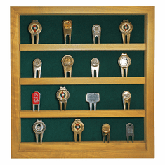 40 Golf Divot Tool Display - Oak