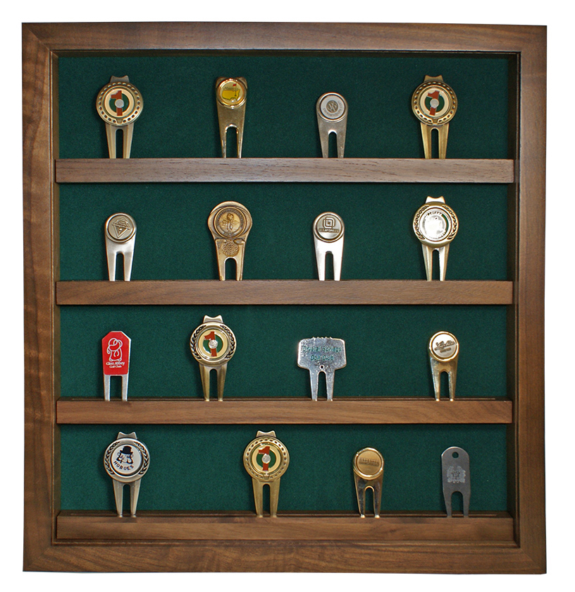 40 Golf Divot Tool Display Walnut