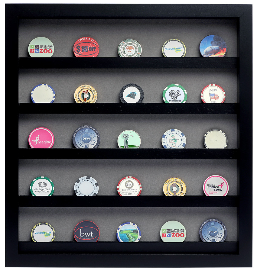 45 Poker Chip Display Black