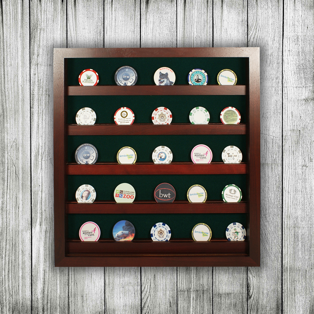 45 Poker Chip Display Cherry