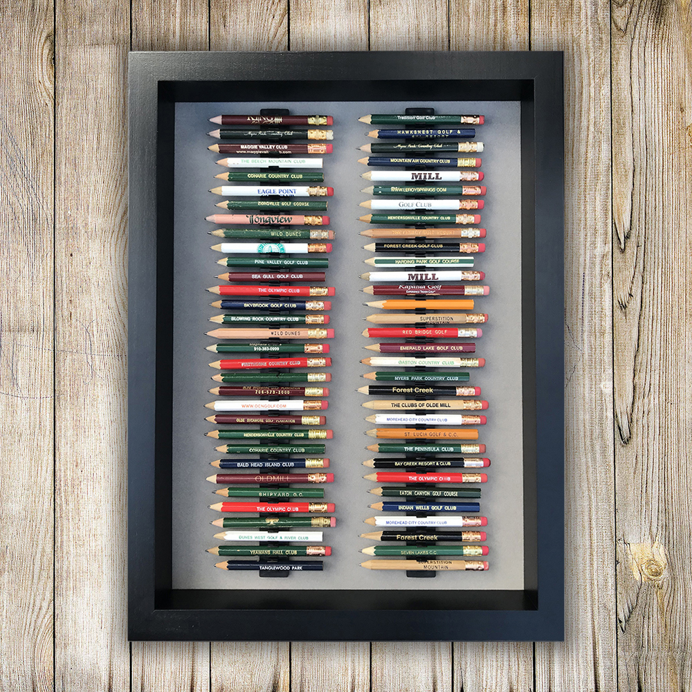 64 Golf Pencil Display Case Black