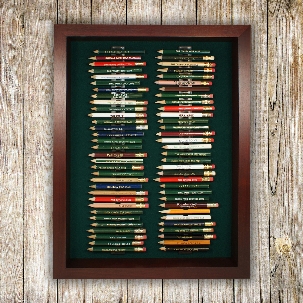 64 Golf Pencil Display Case Cherry