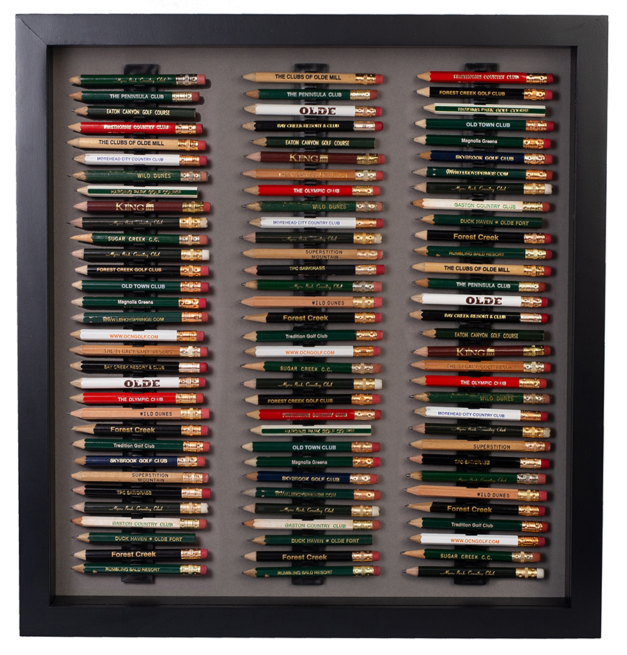 96 Golf Pencil Display Case Black