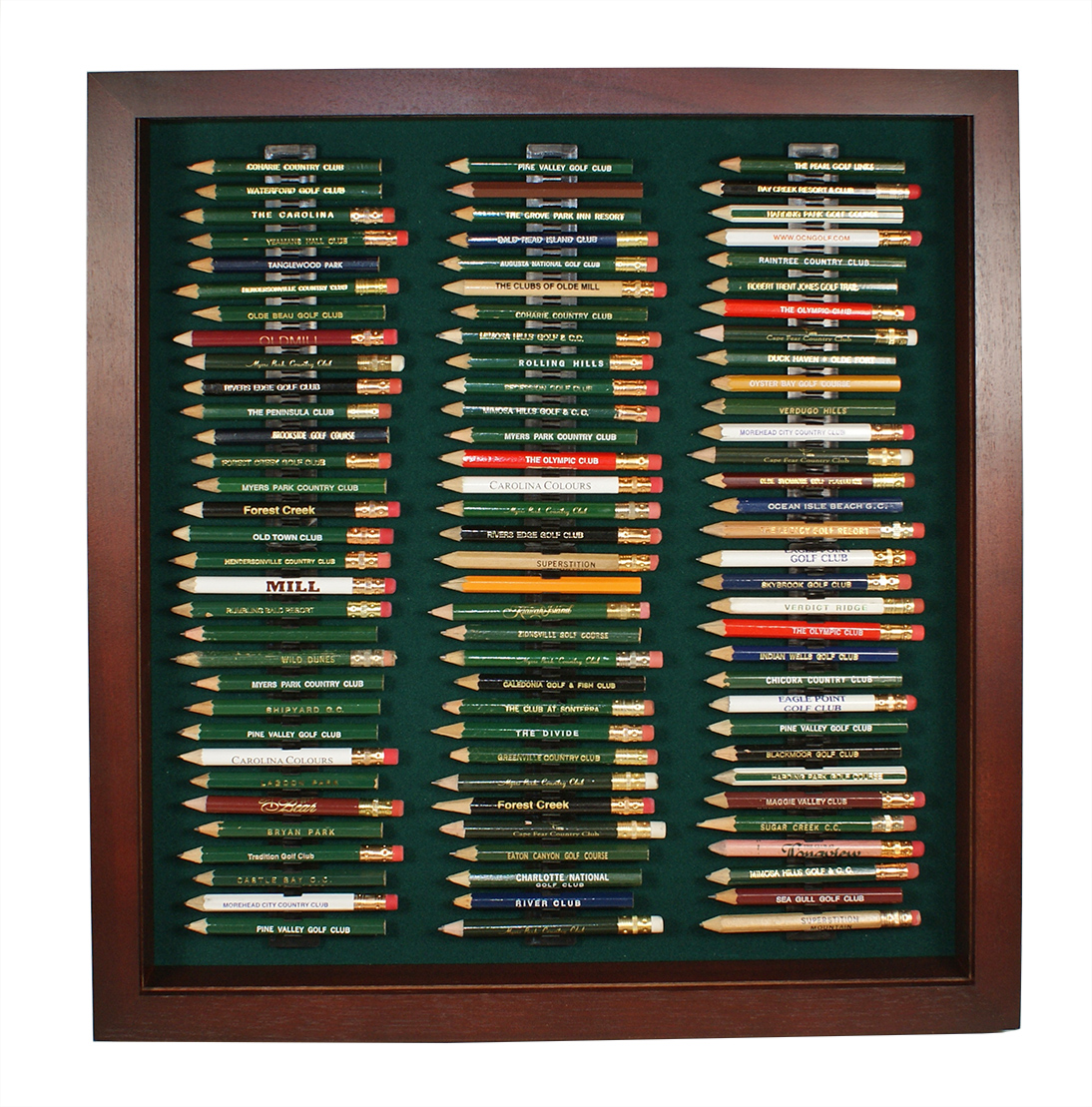 96 Golf Pencil Display Case Cherry