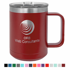 Custom Stainless Steel 15oz Colored Coffee Mug