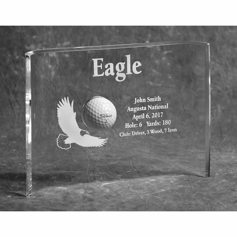 Eagle 7x10 Acrylic Crescent Award