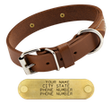 1-1/4 in. Gun Dog Deluxe Leather Standard Dog Collar