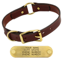 1 in. Mendota Hunt Dog Leather O-Ring Safety Dog Collar