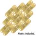 12-pack Additional Brass Stamped ID Name Plates with Rivets