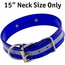 15in Beaded Reflective Dee-End Dog Collar