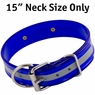 15in Beaded Reflective Dee-End Dog Collar