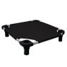 22 in Square Small Black Weave Cot