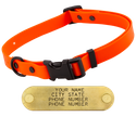 LONG 3/4 in. QUICK DAWG Biothane Adjustable Quick Release Collar