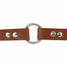 3/4 in. Leather Center Ring Puppy/Small Collar Outside of Ring Detail