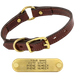 3/4 in. Mendota Hunt Dog Leather O-Ring Safety Puppy / Small Dog Collar
