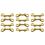 Double-End Snap -- Brass 3-11/16 in. Long -- 12 Pack