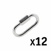 Steel Quick Link 4 mm x 5/32 in. x 1 13/16 in. -- 12 Pack