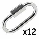Steel Quick Link 4 mm x 5/32 in. x 1 13/16 in. -- 12 Pack