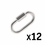 Stainless Steel Quick Link 5 mm x 3/16 in. x 2 in. -- 12 Pack