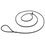 BLACK RPM 8 ft. Round Walking BioThane Slip Lead