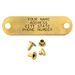 Additional Brass Stamped ID Name Plate with Rivets