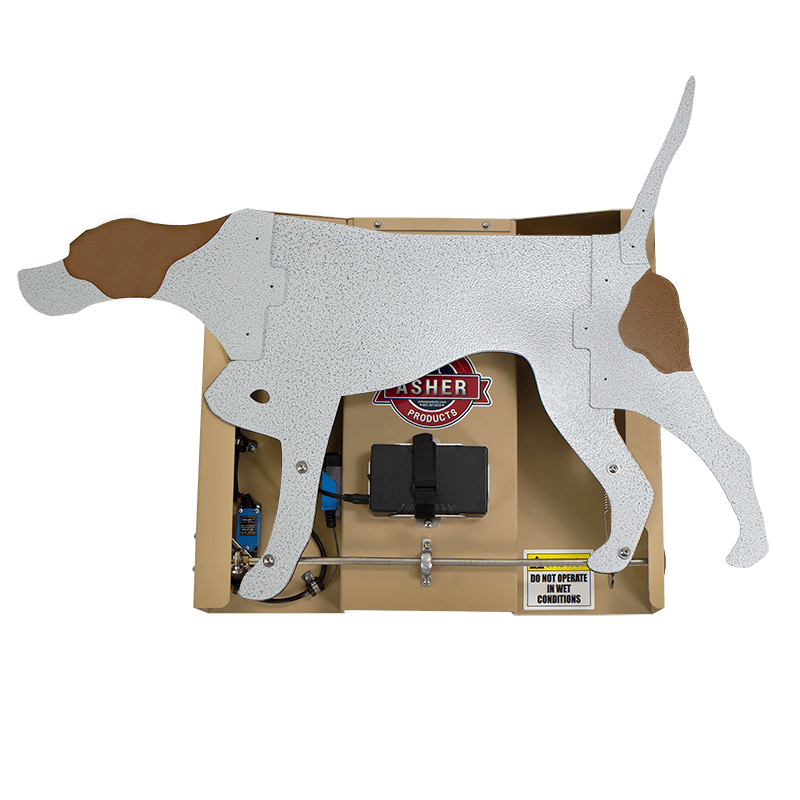 Backing Dog in Down Position