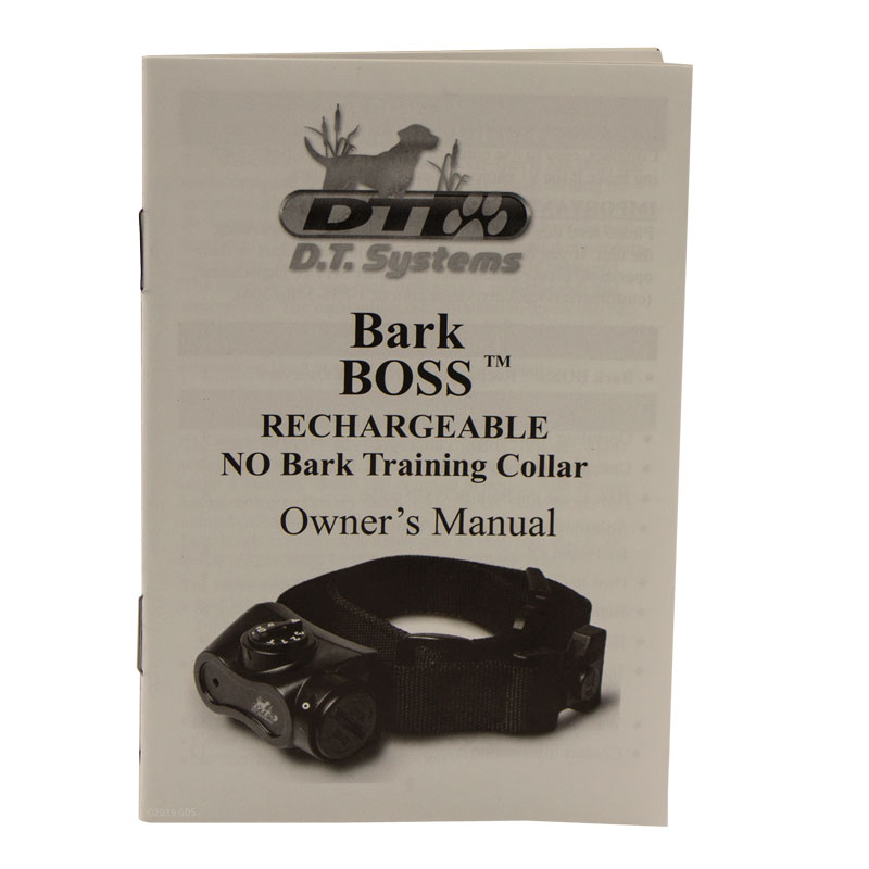 Bark Boss Collar Manual