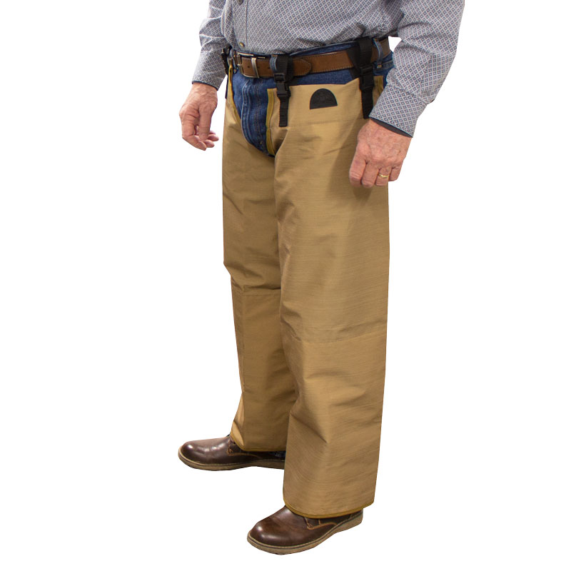Below the Knee Chaps Being Worn