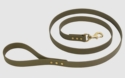 OLIVE GREEN BRASS DAWG 6 ft. Biothane Lead w/ Brass Hardware