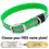BIG DAWG Visibility -- KELLY GREEN 1 in. Reflective Biothane Standard Collar