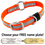 BIG DAWG Visibility -- HUNTER ORANGE 1 in. Reflective Biothane O-Ring Collar