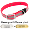 BIG DAWG Visibility -- HOT PINK 1 in. Reflective Biothane Standard Collar