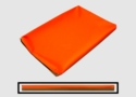 19 in. x 30 in. Bizzy Beds&#174; Crate Cushion Replacement Cover -- ORANGE / COYOTE BROWN